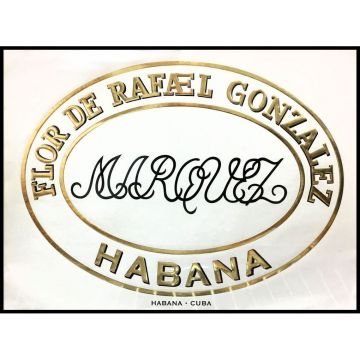 Stiker ad sticker vitola Flor de Rafael Gonzalez, huge size 13.25 X 9.5 inches